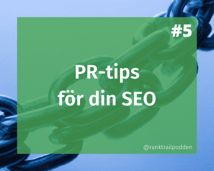bild på PR-tips för din SEO
