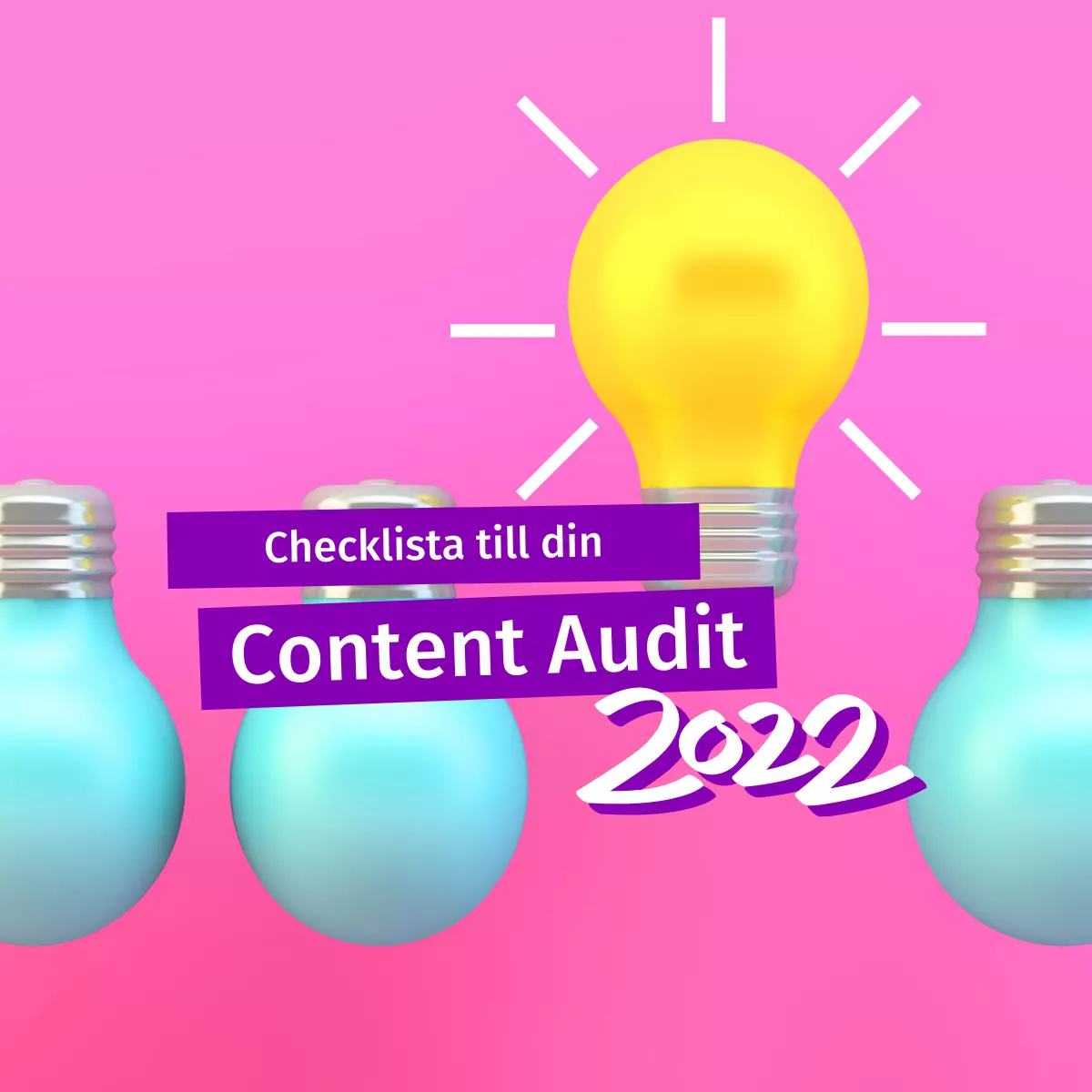 Checklista till din Content Audit