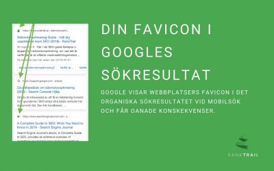 Din favicon i Googles sökresultat