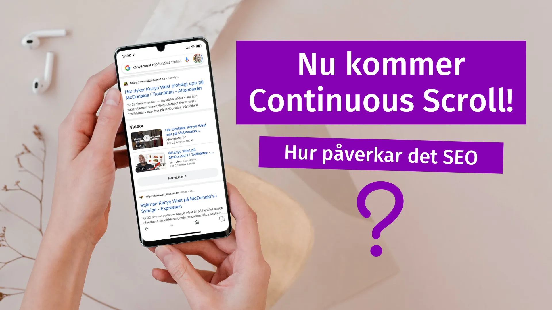 Google Continuous Scroll, hur påverkar det SEO?