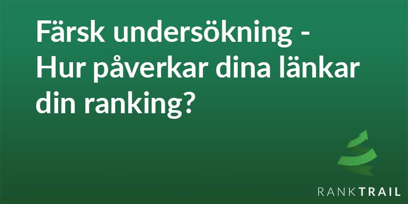 hur påverkar länkar din ranking